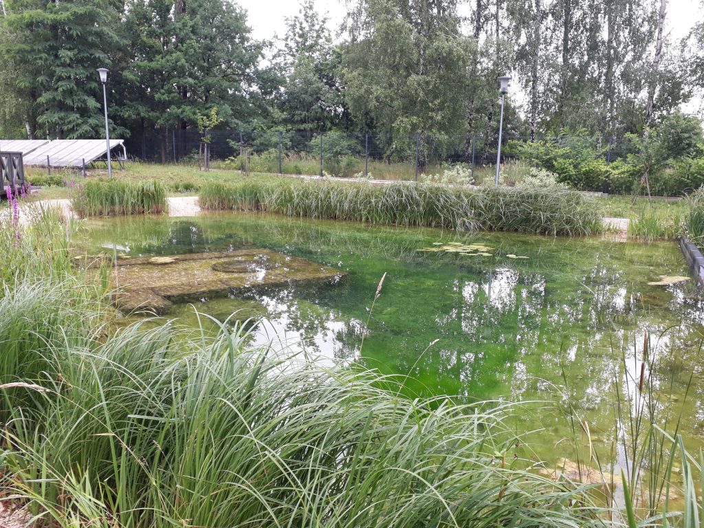 the first public natural swimming pool in Poland.