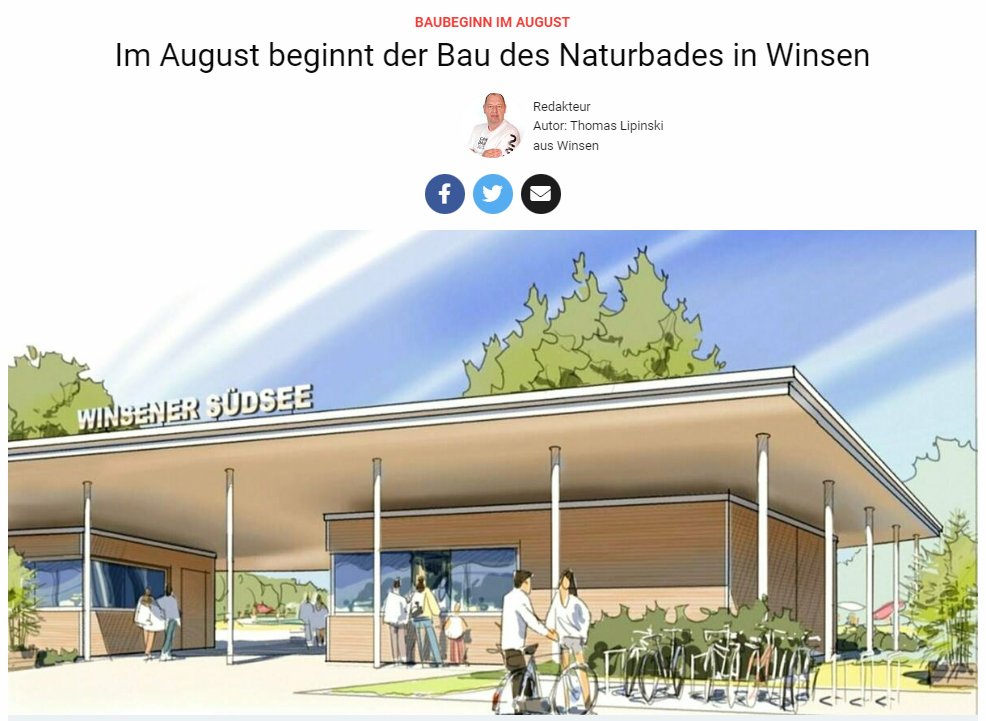 Baubeginn Naturbad Winsen